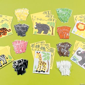 24 Super Safari Sand Art Sets