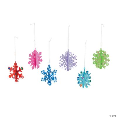 DIY Snowflake 3D Ornaments