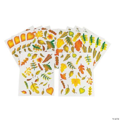 252 Fabulous Fall Leaves! Stickers
