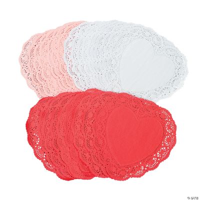 Delightful 10 Inch Heart Doilies