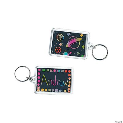 Magic Color Scratch Key Chains