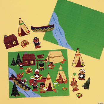 Beary Happy Thanksgiving Sticker Scenes