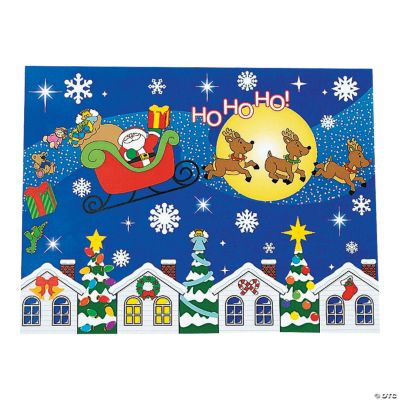 DIY Merry Christmas To All Sticker Scenes