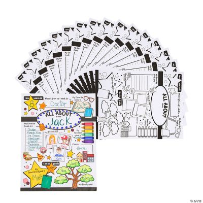 Color Your Own All About Me Posters Oriental Trading
