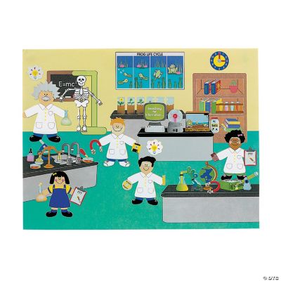 12 DIY Super Science! Lab Sticker Scenes
