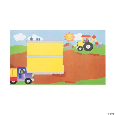 12 Design Your Own! Giant Construction Site Sticker Scenes Oriental