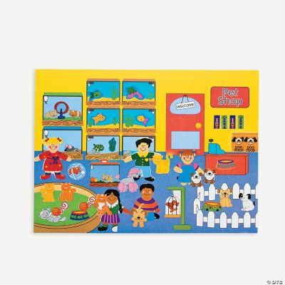 12 Design Your Own! Pet Shop Sticker Scenes