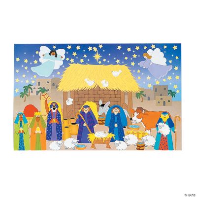 12 Design Your Own Giant Nativity Sticker Scenes