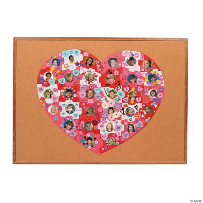 Design Your Own Giant Heart-Shaped Photo Bulletin Board Puzzle