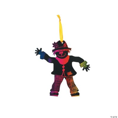 Magic Color Scratch Scarecrow Ornaments