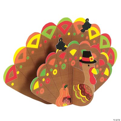 DIY 3-D Jumbo Turkeys With Stickers