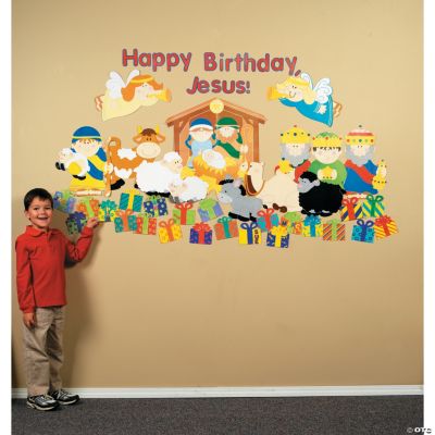 DIY “Happy Birthday, Jesus” Classroom Scene Set