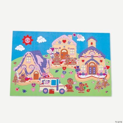 12 Design Your Own! Giant Valentine Village Sticker Scenes
