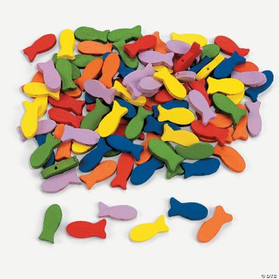 100 Colorful Fish Beads