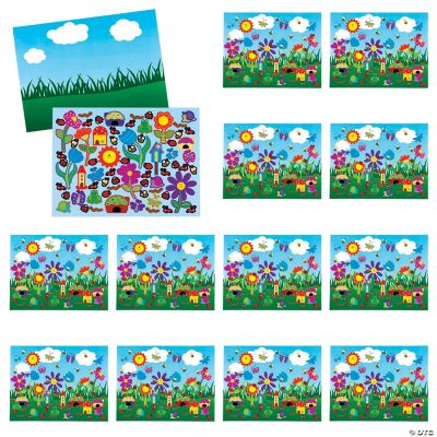 12 DIY Flower Garden Sticker Scenes