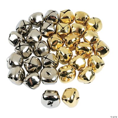 48 Pc. Jumbo Goldtone And Silvertone Jingle Bell Kit