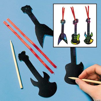 Magic Color Scratch Rock Star Ornaments