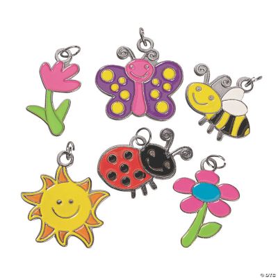 36 Super Spring Enamel Charms