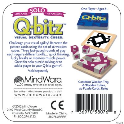 Q-bitz Solo: Magenta Edition, Created by MindWare - Mindware