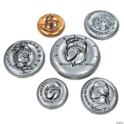 6 Inflatable Coins