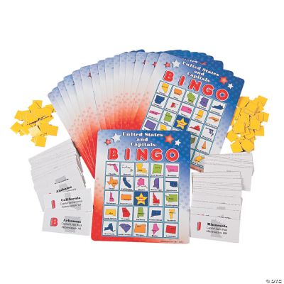 United States & Capitals Bingo Game