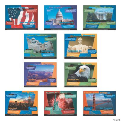 10 USA Landmark Posters