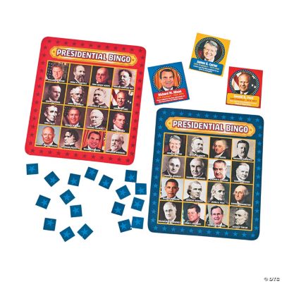25 Pc. Presidential Bingo Game