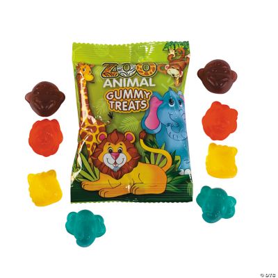 Zoo Animal Gummy Candy Packs