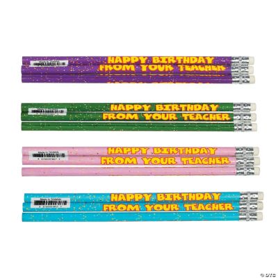 “Happy Birthday From Your Teacher” Pencils