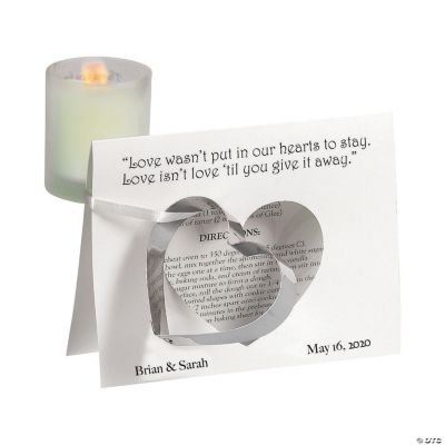 Personalized Wedding Cookie Cutters With Card