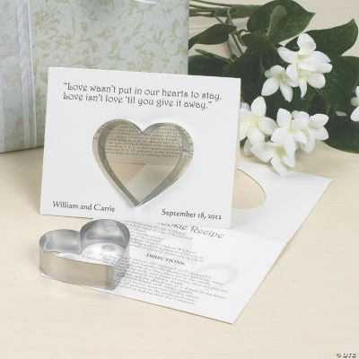 Wedding Cookie Cutters with Card