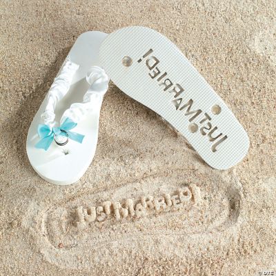 “Just Married!” Flip Flops