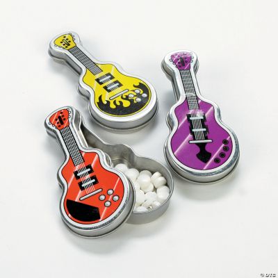 12 Guitar-Shaped Tins With Mints