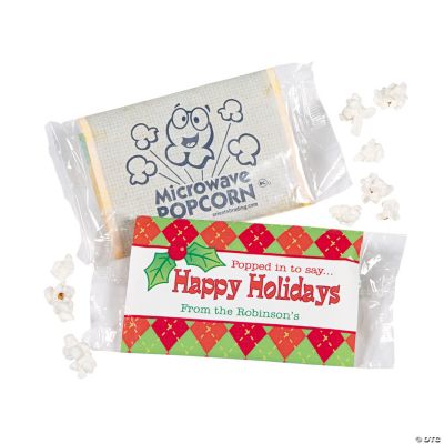 “Happy Holidays” Microwave Popcorn