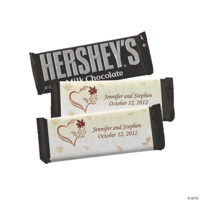 Fall Wedding Stickers For Candy Bars