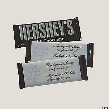 Wedding Stickers on Personalized Winter Wedding Stickers For Candy Bars  Candy Wrappers