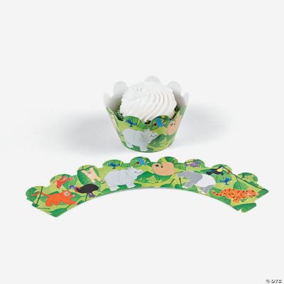 Jungle Animal Cupcake Collars