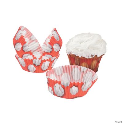 Baseball Baking Cups