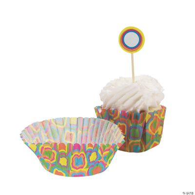 Kaleidoscope Baking Cups With Picks