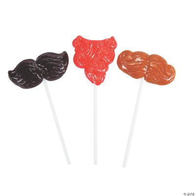 Beard & Mustache-Shaped Suckers