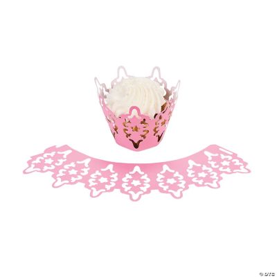 Cherry Blossom Wedding Laser-Cut Cupcake Collars