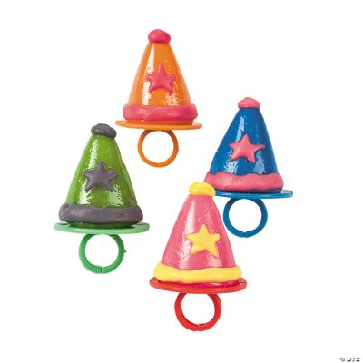 Birthday Hat Sucker Rings