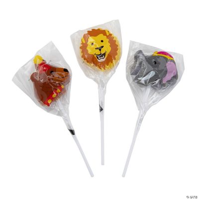 Circus Animal Character Suckers
