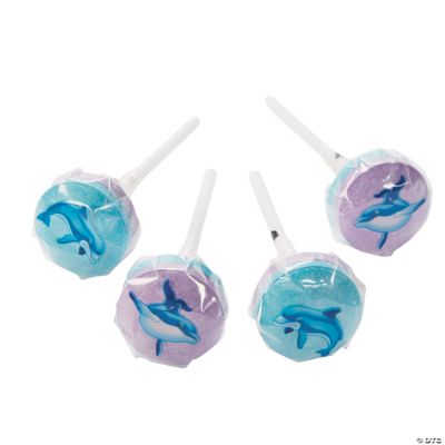 Dolphin Printed Lollipops