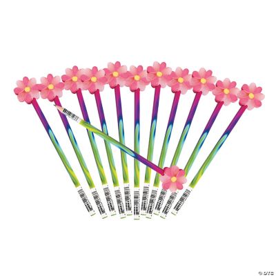 Flower Eraser Topper Pencils