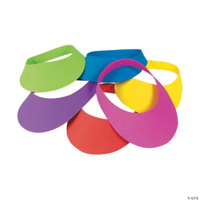 Bright Neon Visors Oriental Trading