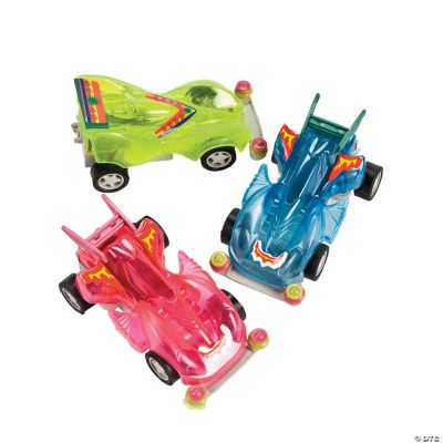 Transparent Neon Friction Racers
