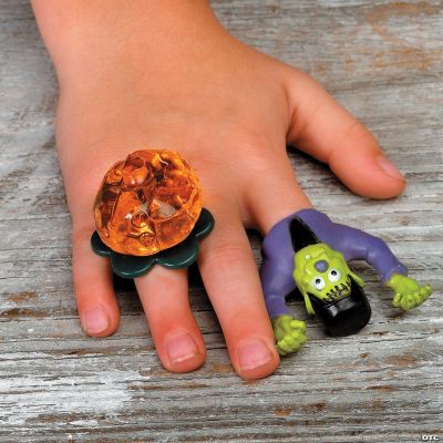 Jack-O’-Lantern-Shaped Sucker Rings