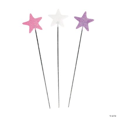 Glittery Pastel Star Wands