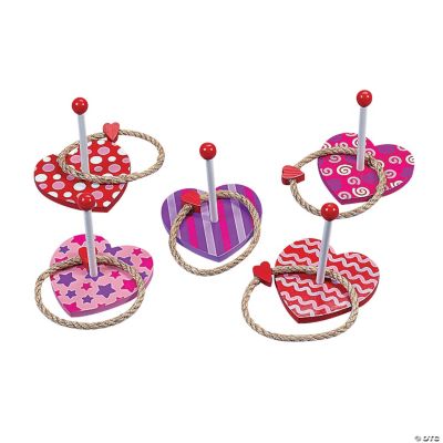 Heart Wooden Ring Toss Game